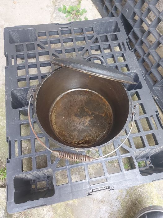 Caldeirão (tacho) em ferro fundido JSR grande capacidade