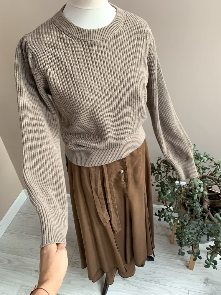 TAIFUN wyjątkowy sweterek o ciekawym kroju, bawełna r.M, sklep 399zł
