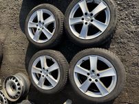 Komplet kół zimowych 5x112 Skoda octavia 205/55/17 Barum 8mm