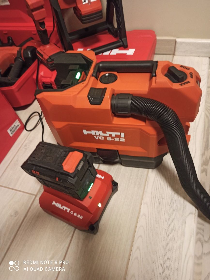 Компактний портативний акумуляторний пилосос hilti, Nuron