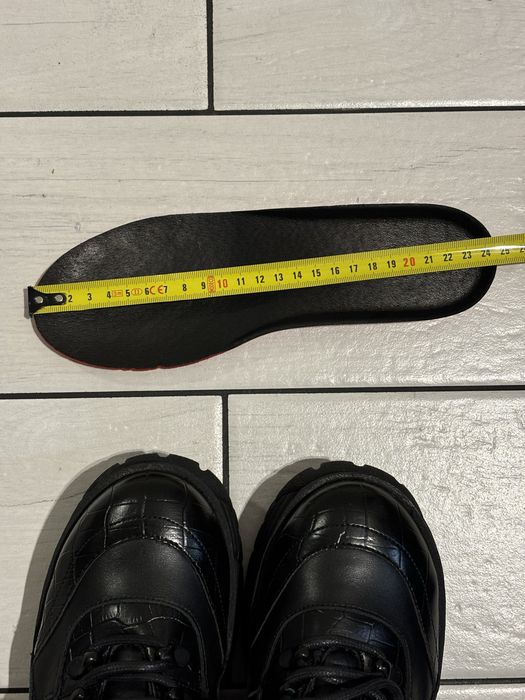 The Kooples Paris Botki platforma koturna za kostke czarne