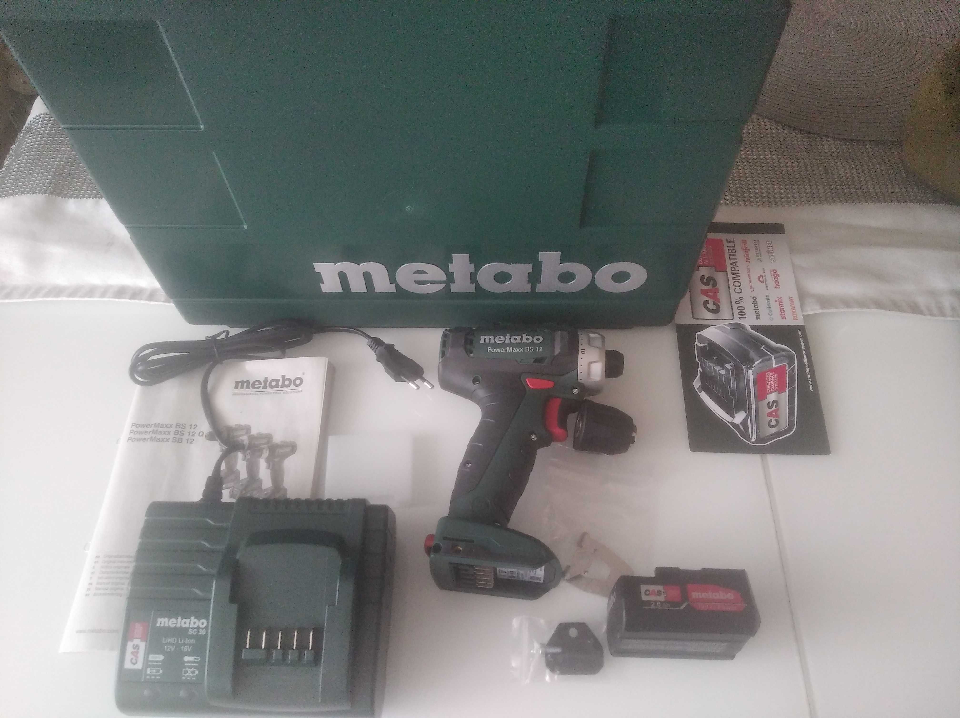 Nowa wiertarko-wkrętarka Metabo PowerMaxx BS 12