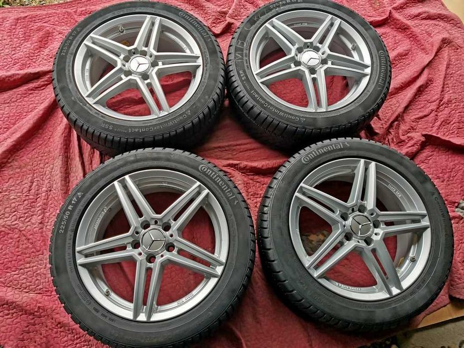 KOŁA zima 17' MERCEDES C-KLASA W205 ET48,5 - 5x112 - 225/50/17 - igła