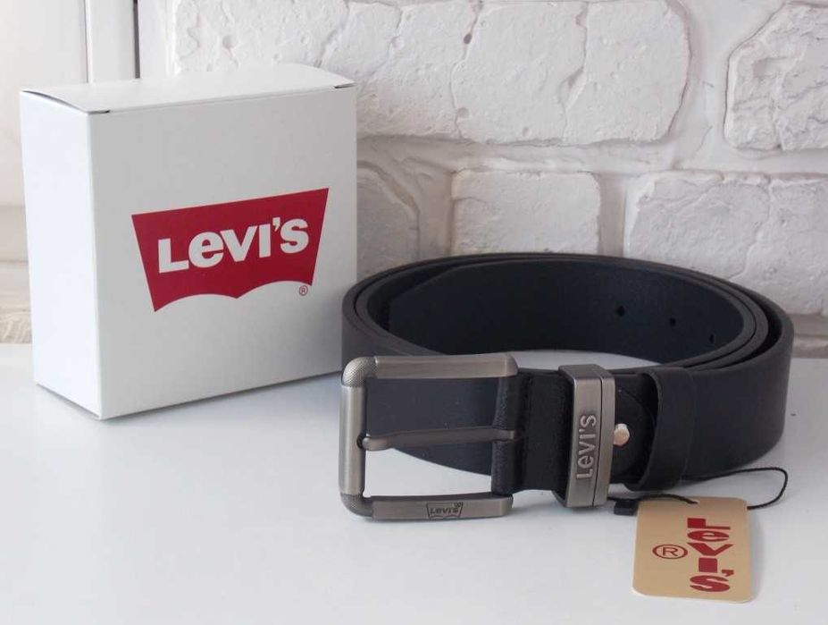 Шкіряний чоловічий ремінь Levis / кожаный ремень мужской
