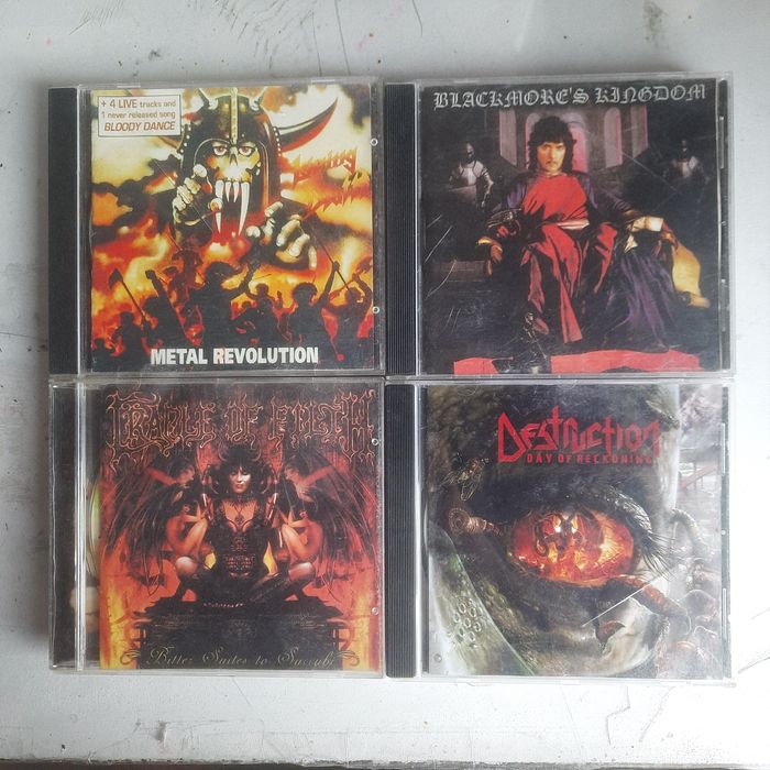 CD диски метал и рок групп