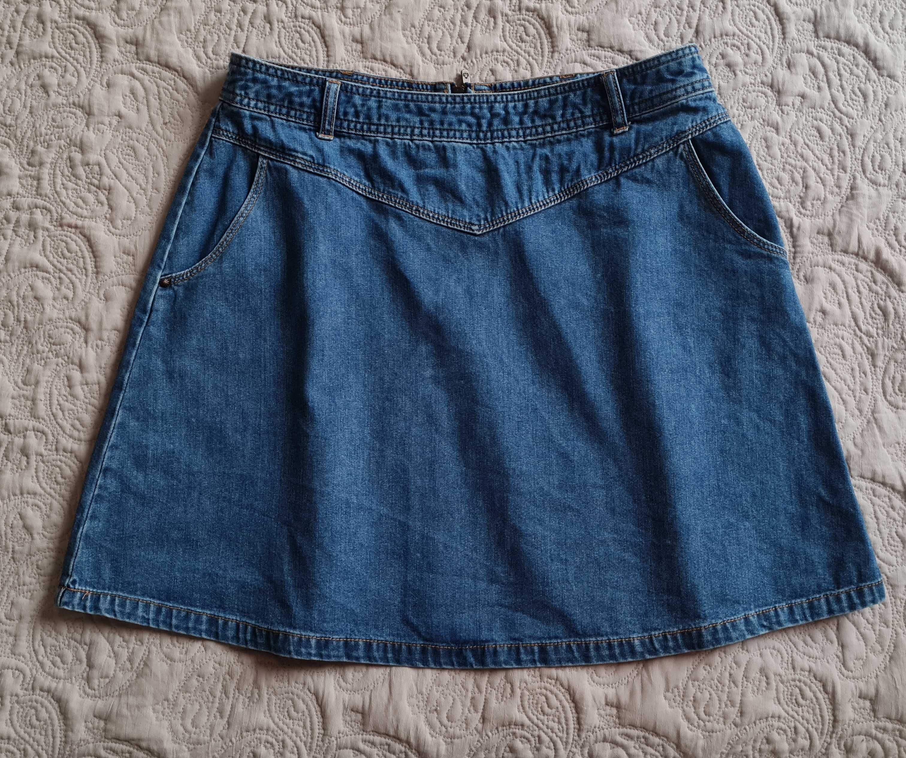 Spódniczka spódnica jeansowa Reserved L 42 niebieska