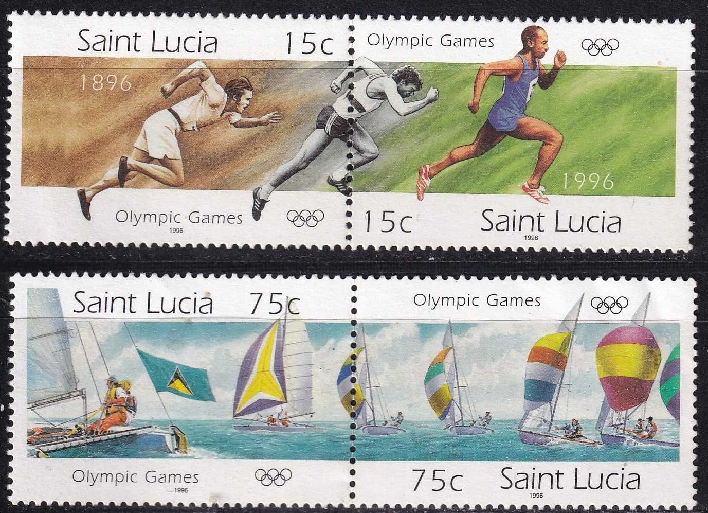 St Lucia 1996 cena 6,90 zł kat.5€ - sport