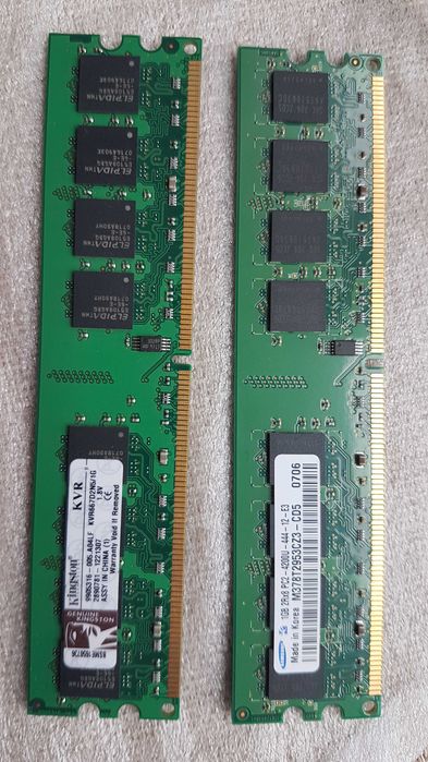 Pamięć RAM DDR2 KINGSTON ,Samsung.2x 1GB