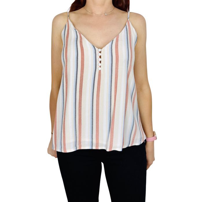 Top w paski na ramiączkach L 40
