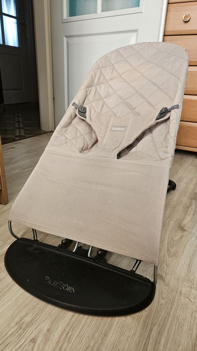 BabyBjorn Bliss leżaczek balansowy dziecięcy, dla niemowląt, beżowy