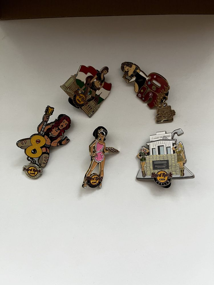 5 x Hard Rock Cafe pin- kobiety