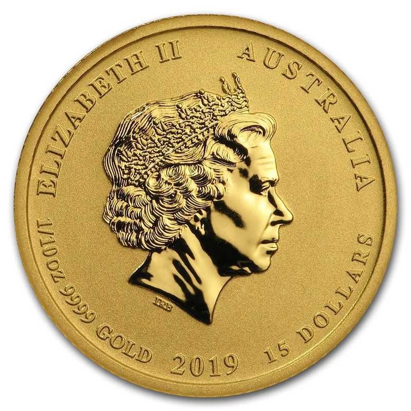 Золотая монета Австралии «Год Свиньи» 2019 г.в. Пруф, 3.11 г 9999