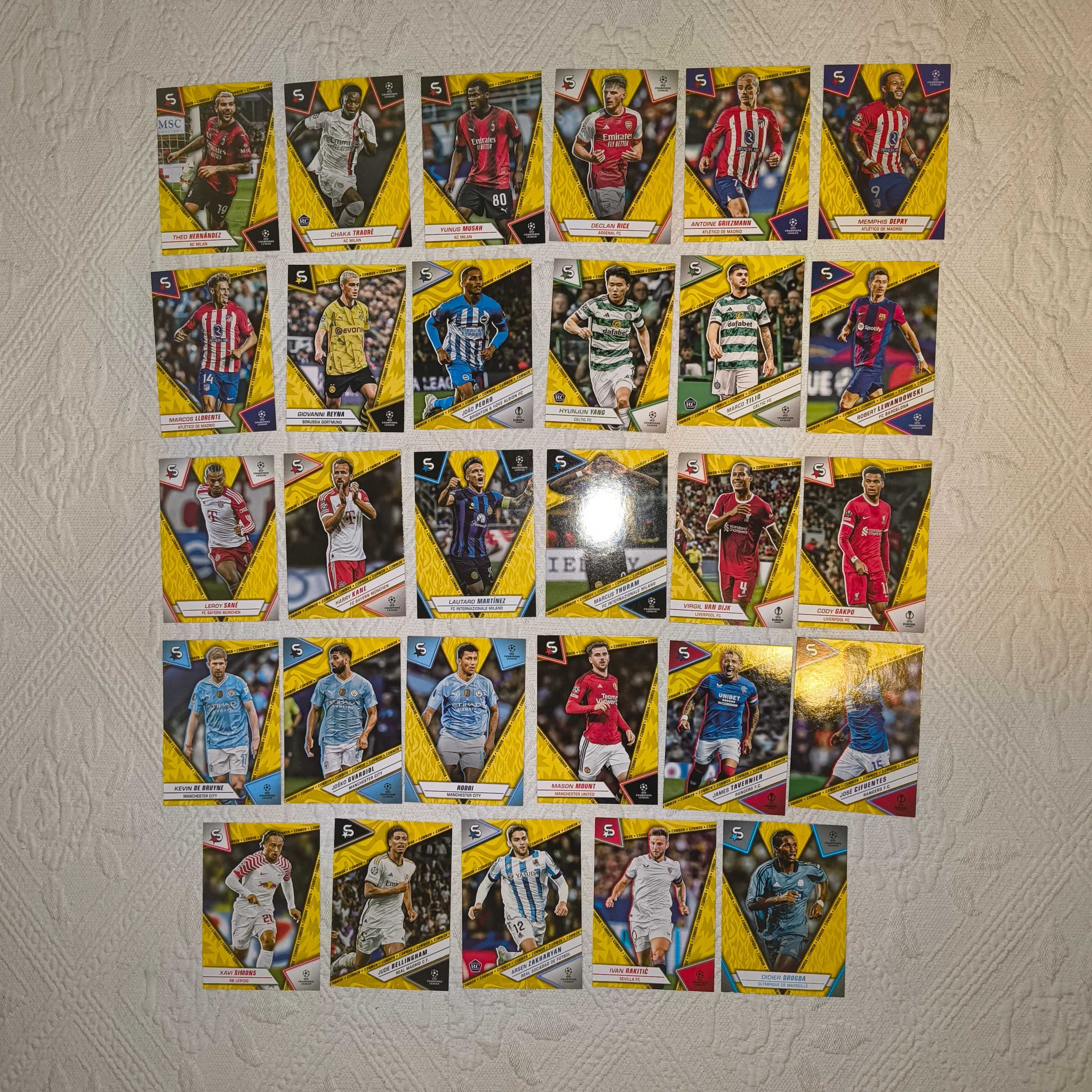 Cartas Common Movimento Topps Superstars