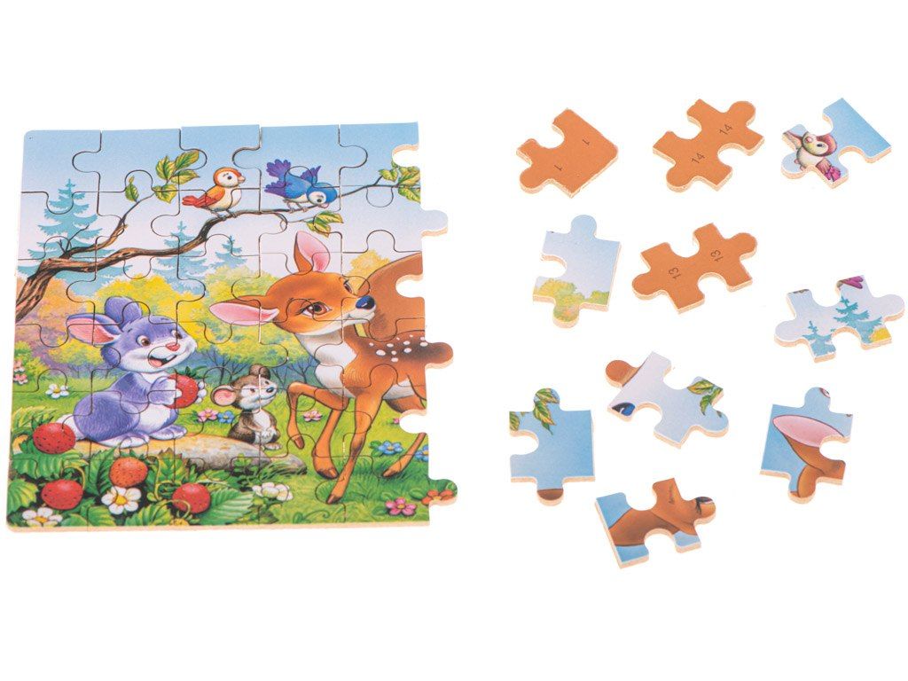 Puzzle bajkowe w puszce sarenki 60el