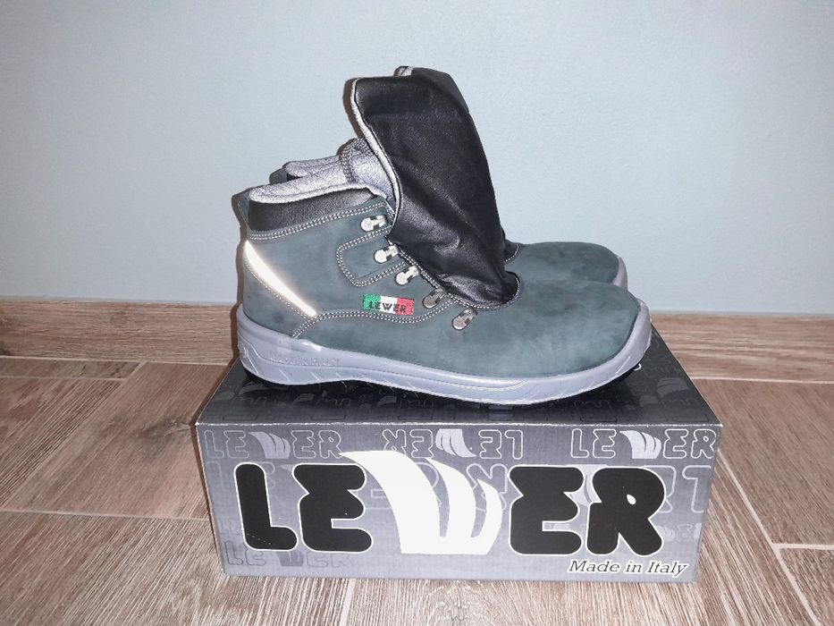 Buty lewer robocze skórzane.