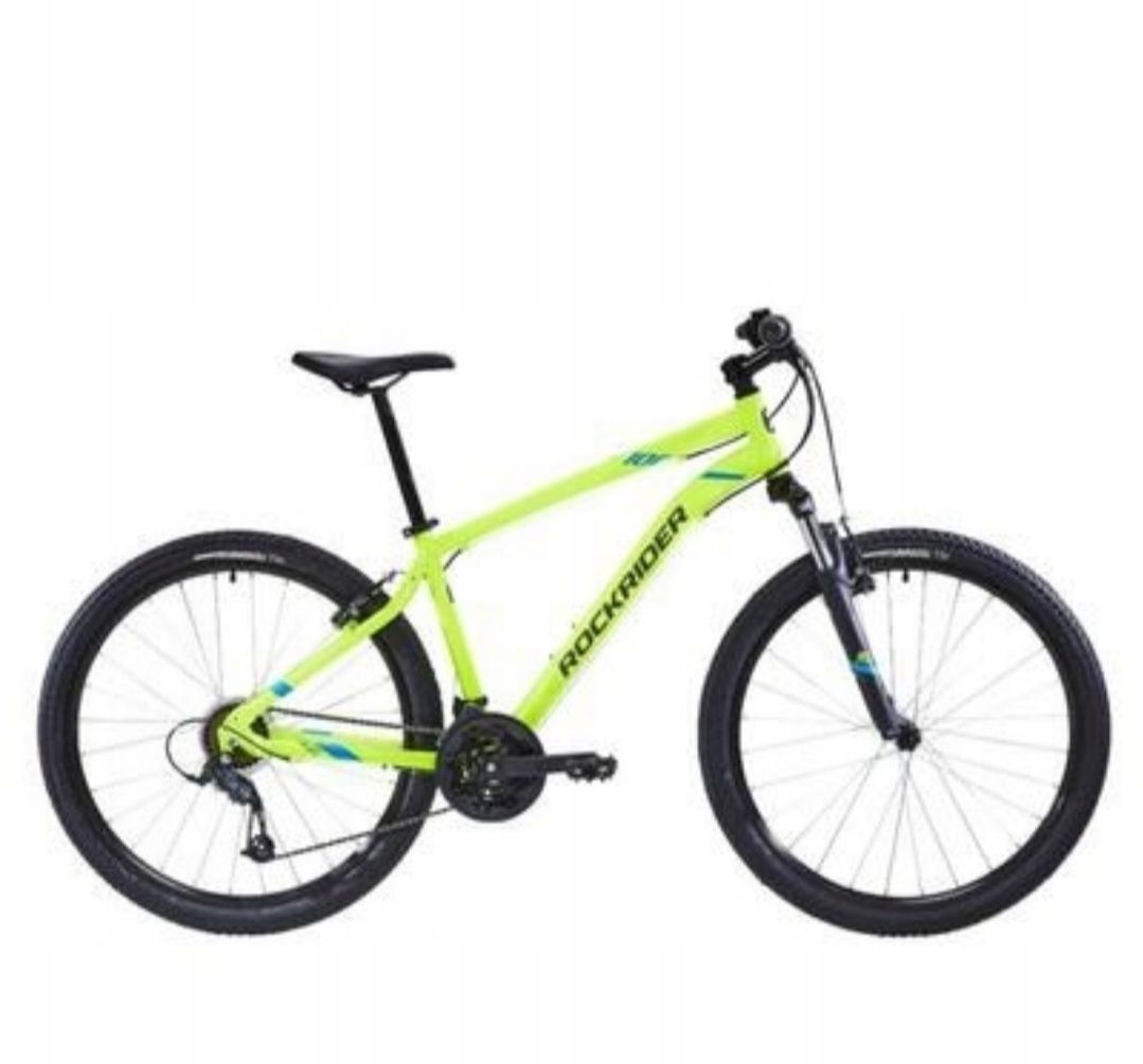 Rower MTB Rockrider 520  rama M koło 27,5 " limonkowy/zielony / żółty