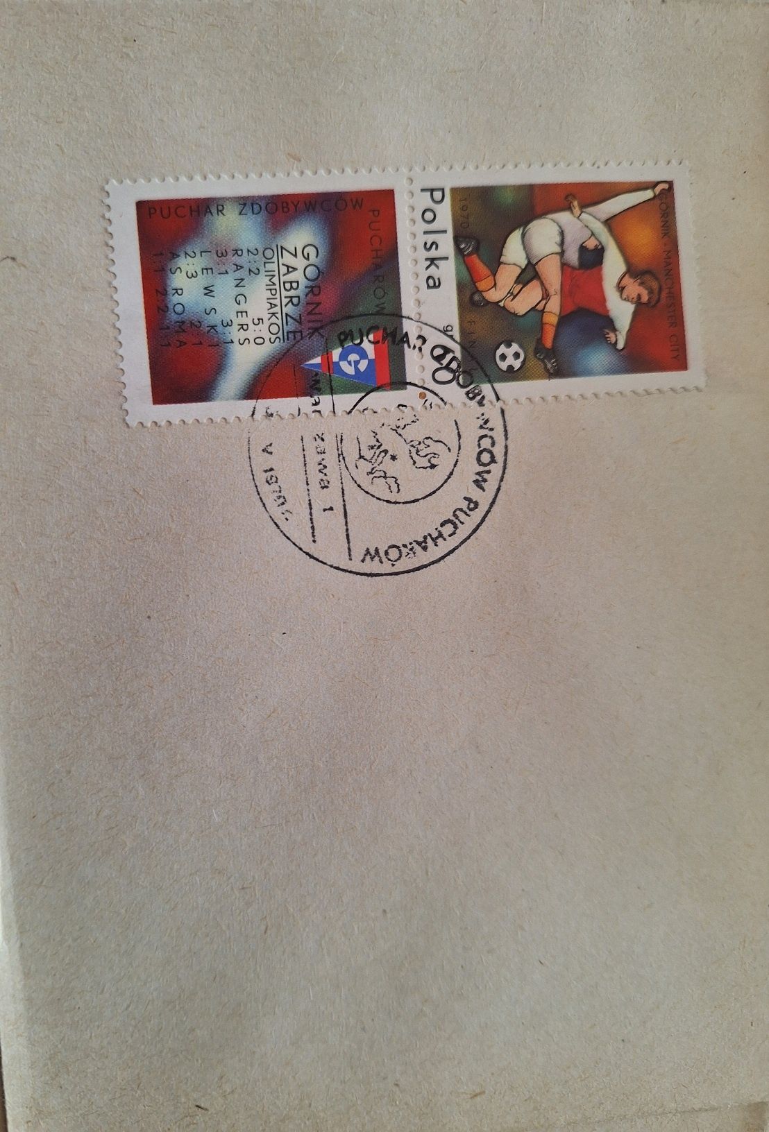 Górnik Zabrze na znaczkach pocztowych