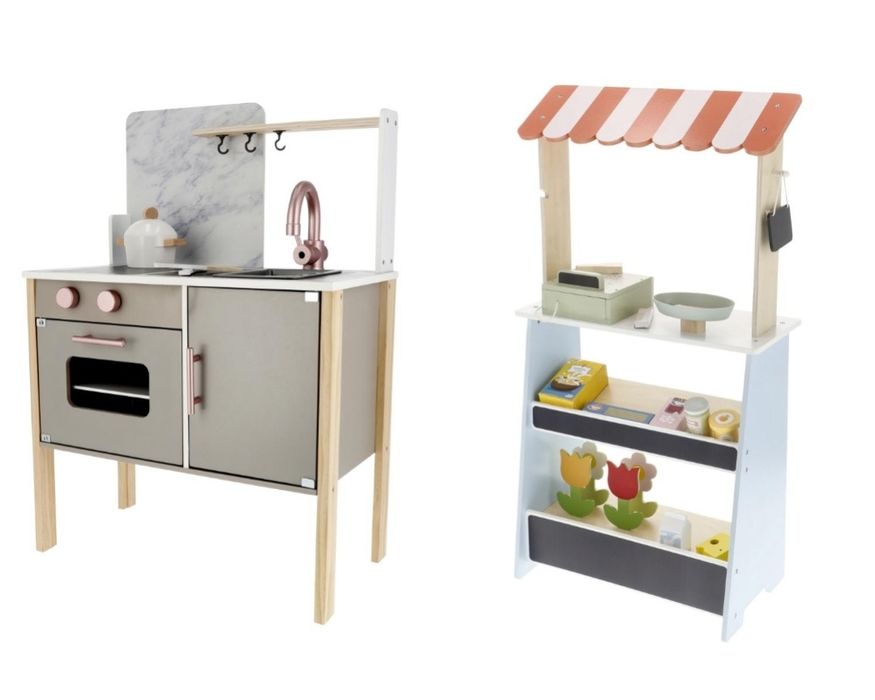 Дерев'яна дитяча кухня lupilu або дерев'яний ігровий магазин lupilu
