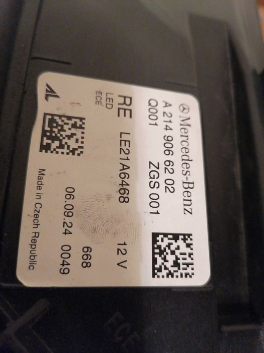 Farol Mercedes classe E w214 ótica óptica digital light