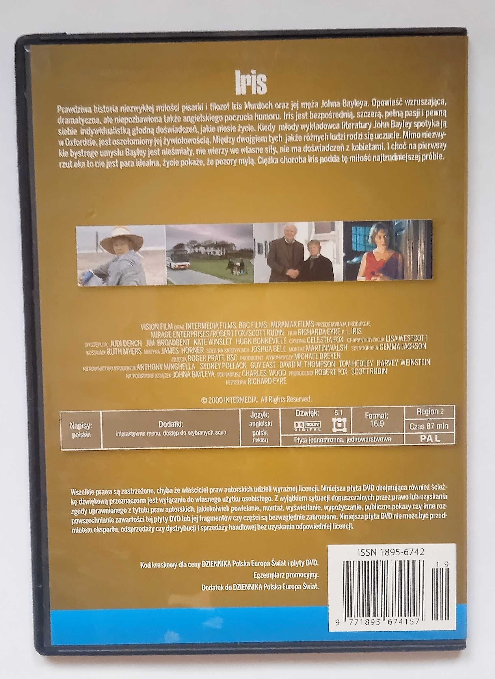 film DVD "Iris" reż. Richard Eyre