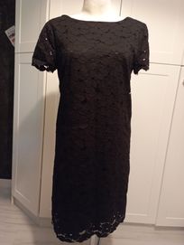 Sukienka mała czarna Orsay gipiura koronka