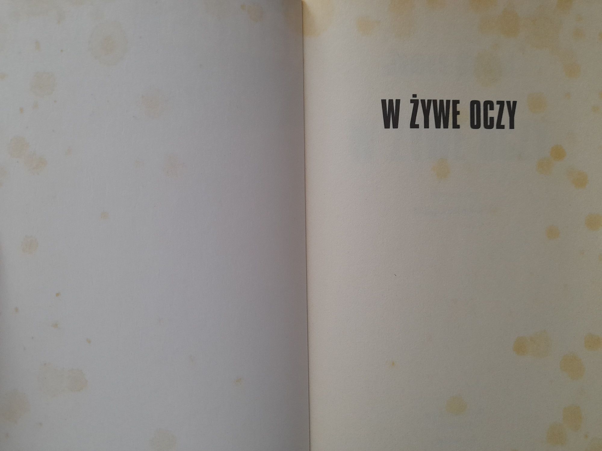 James Siegel W żywe oczy