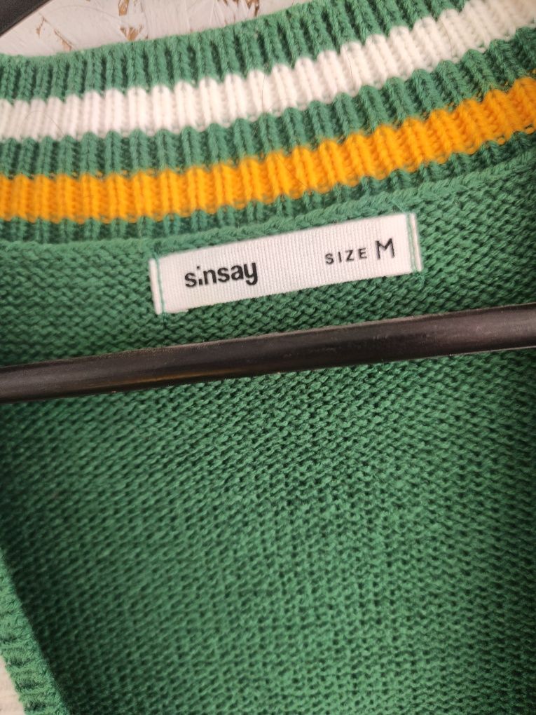 Sweter zielony Sinsay rozmiar M