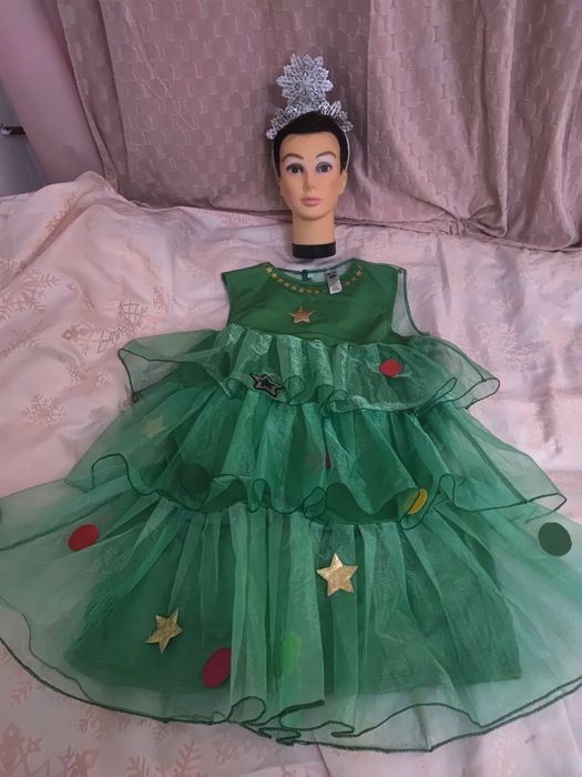 Strój przebranie sukienka choinka święta Mikołaj Boże Narodzenie M/L