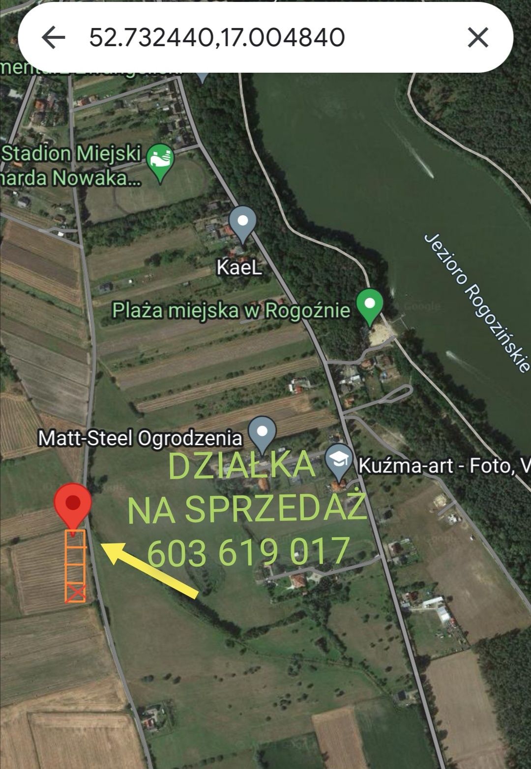 Działka 765m2 od właściciela Rogoźno /Miedzyleska /Międzylesie.