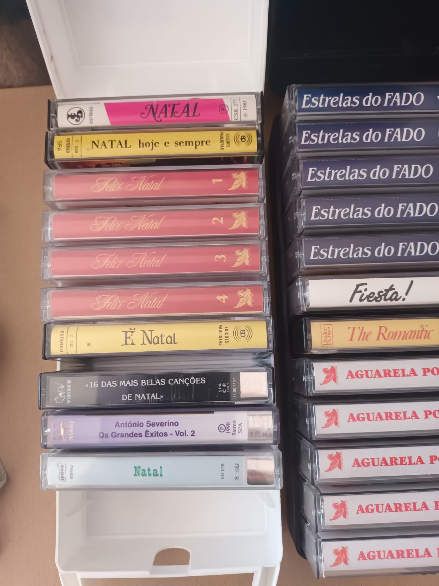 Caixas de arquivo cassetes