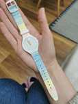 Zegarek swatch skin pastelowy cienki delikatny