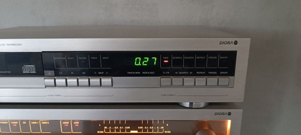 CD Diora, MacWatts 0422, 0421, Dyskofonu 042 Unitra, wyświetlacz LED.
