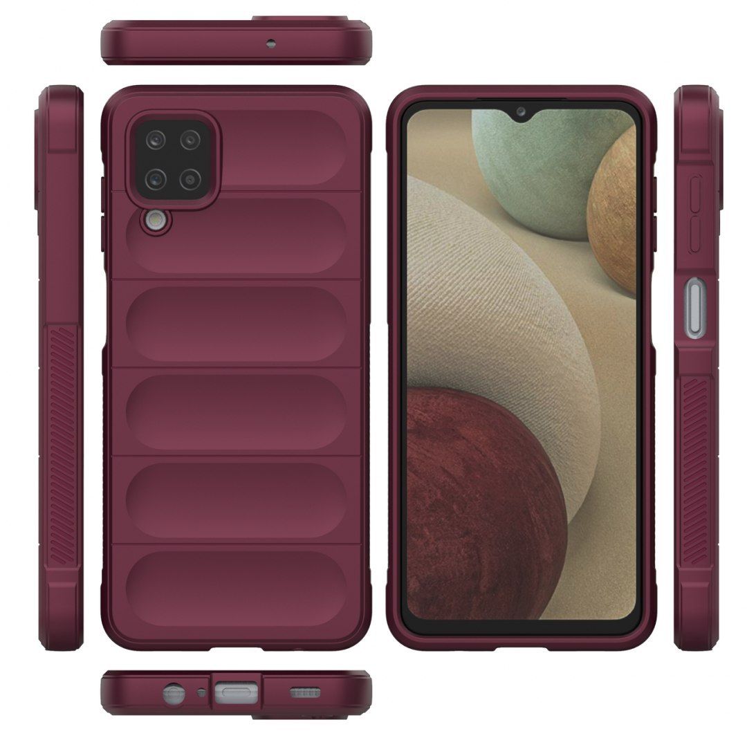 Etui Magic Shield Case Braders Do Samsung Galaxy A12 Burgundowy