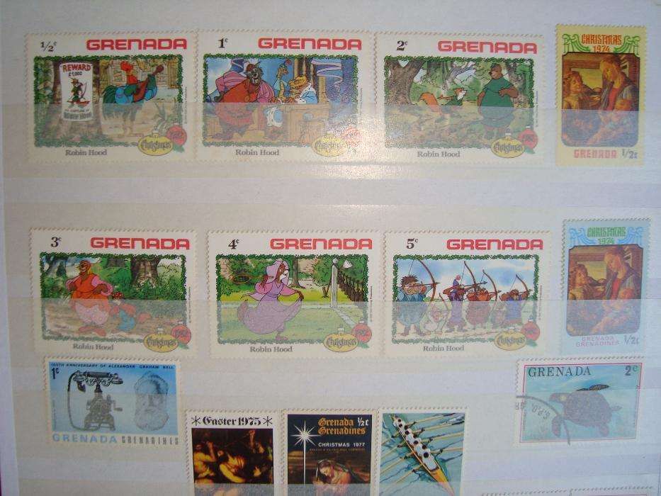 Colecção selos e blocos