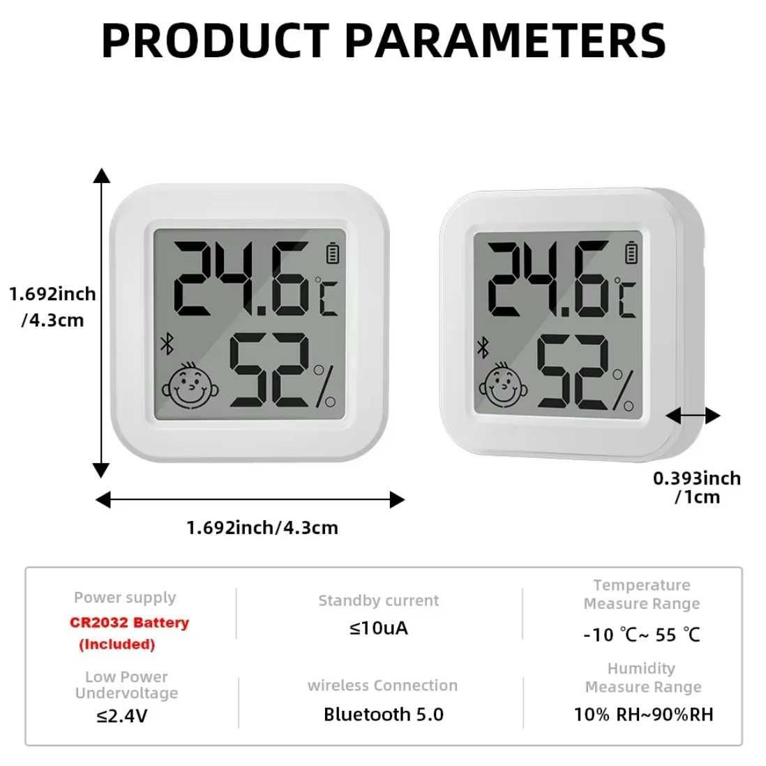 Termómetro Higrómetro Bluetooth Digital (sensor temperatura humidade)