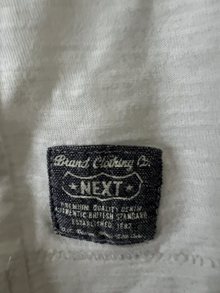 Next basic biały t-shirt bluzka koszulka r. 6-9 mc 68-74 cm