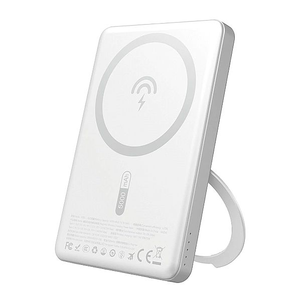 Powerbank Dudao K28S 20W PD 5000mAh z MagSafe i podstawką - srebrny