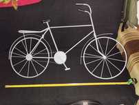 Bicicleta de decoração para pendurar