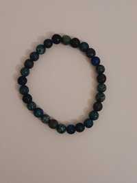 Pulseira em tons de  azul e verde