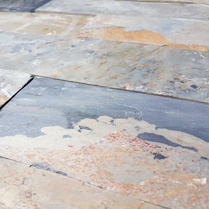 Płytki Kamienne Łupek Złoty California Gold naturalny 30x10x1cm