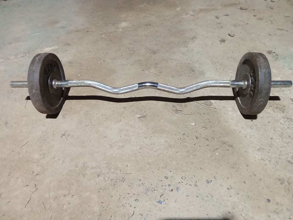 Sztanga łamana 2x 15kg