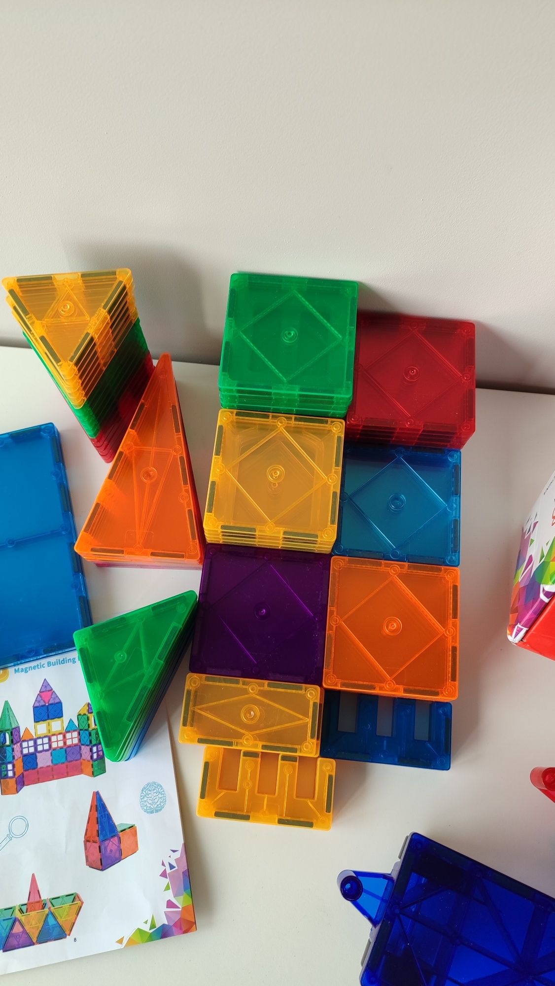 100 el klocki magnetyczne konstrukcyjne jak Connetix 3D zestaw XXL duż