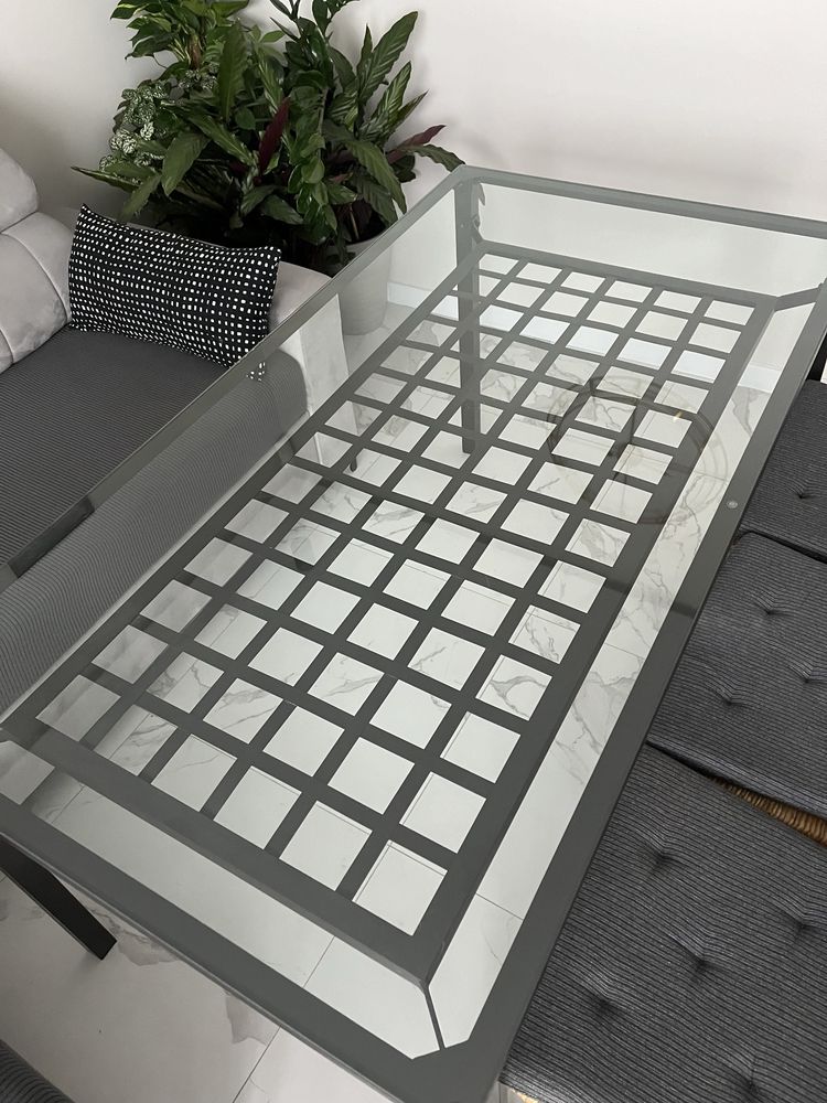 Szklany stol IKEA GRANAS plus 4 krzesla