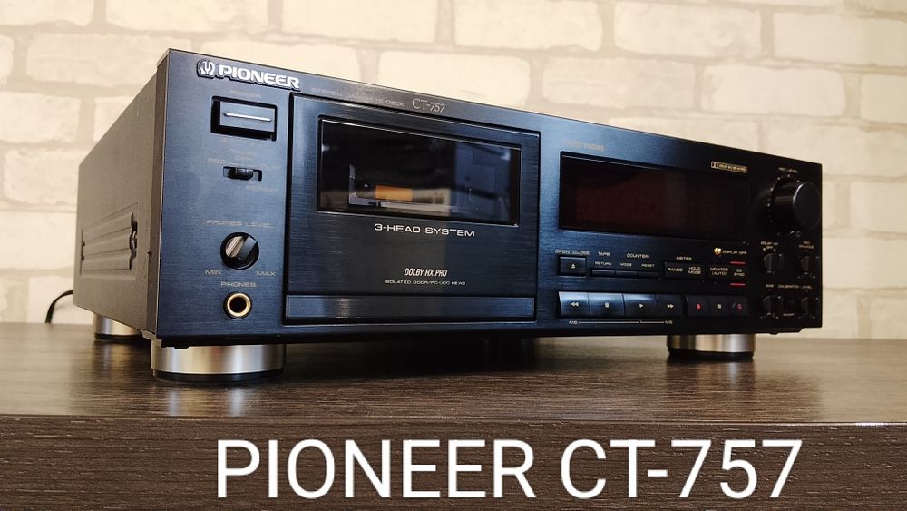 PIONEER CT-757 Stereo Cassette Deck 1990-91