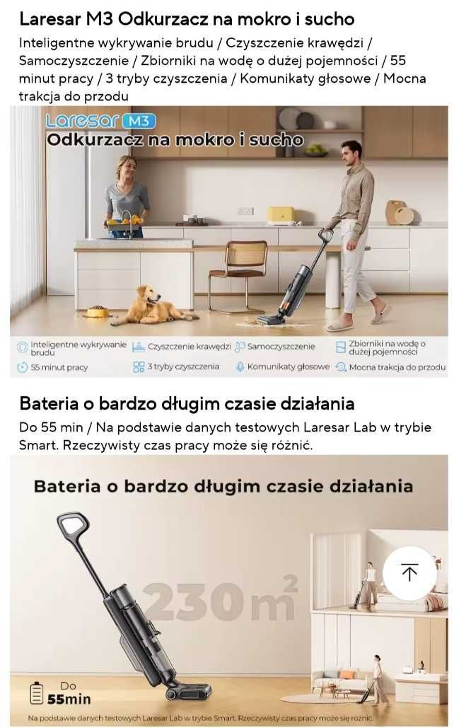 Tineco PURE ONE STATION PET leresar M3