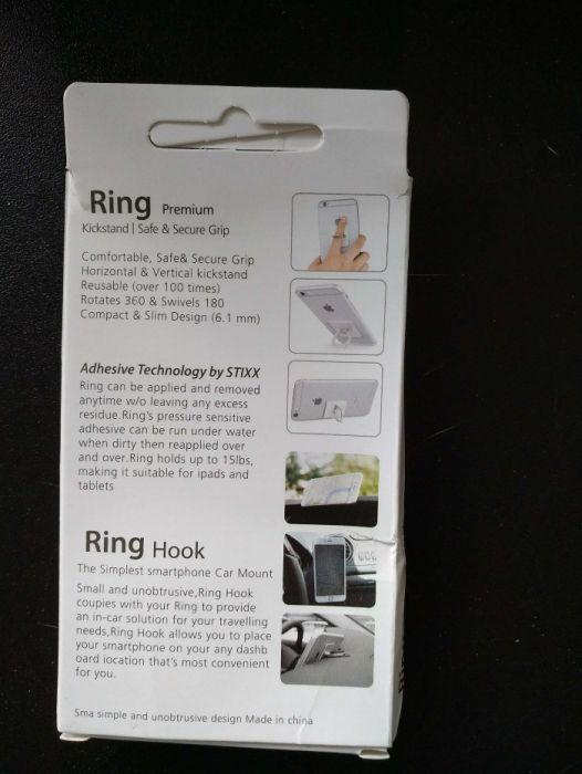 Anel rotativo e Gancho Smartphone - novo