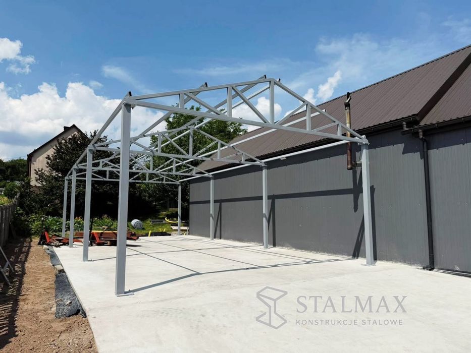 Garaż/ Wiata /Hala . Wiazary dachowe 10x16