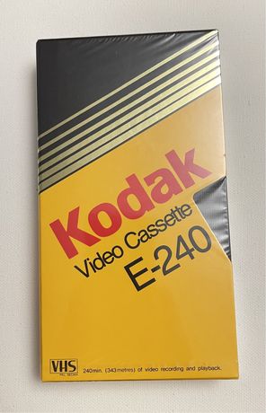 Kaseta VHS video Kodak 240 nowa folia USA 1984
