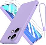 Etui plecki do Xiaomi Redmi Note 13 4G  2 folie ochronne fioletowy