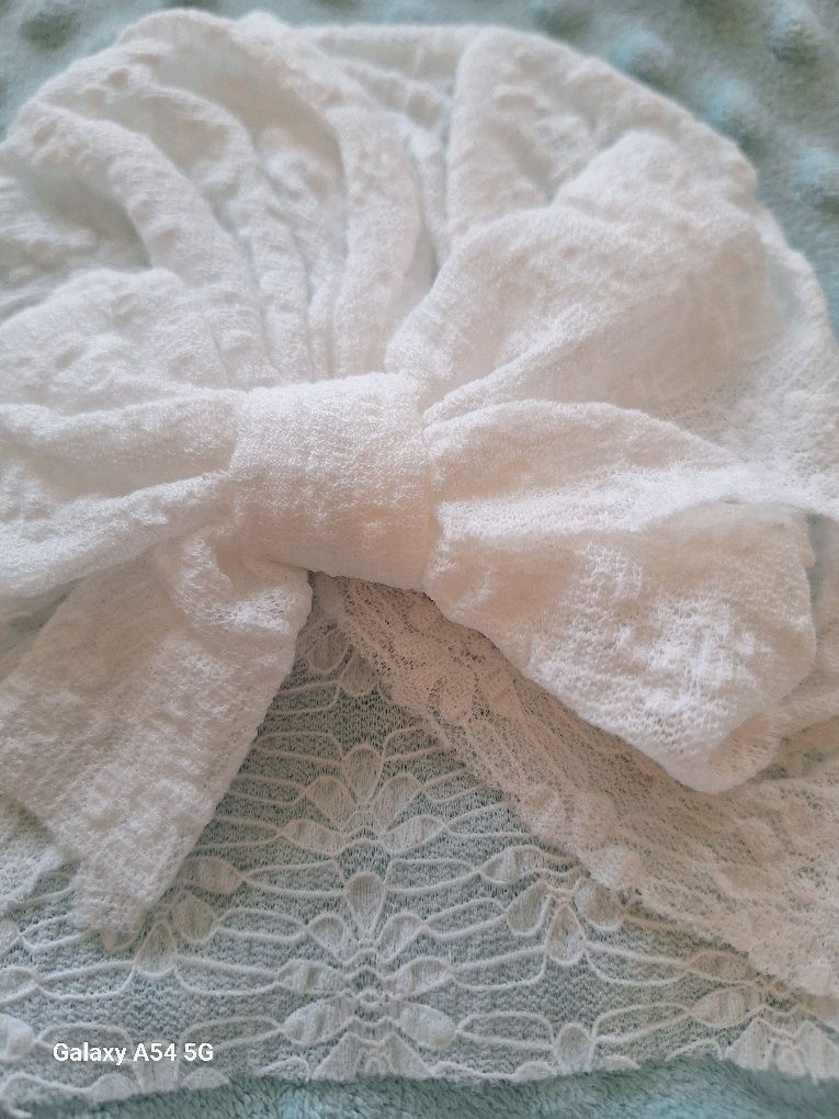 Zestaw czapka I opaska turban r.44